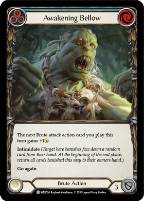 Awakening Bellow (Blue) [WTR034] Unlimited Normal - Duel Kingdom