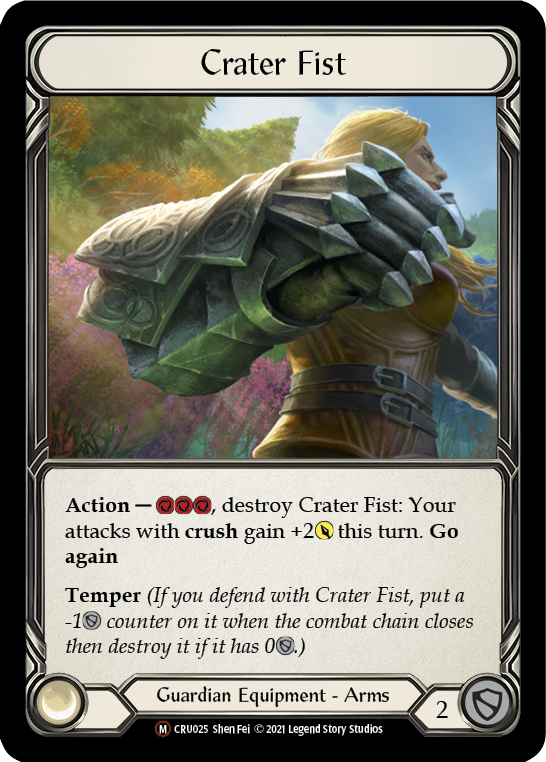 Crater Fist (Rainbow Foil) [CRU025-RF] Unlimited Rainbow Foil - Duel Kingdom