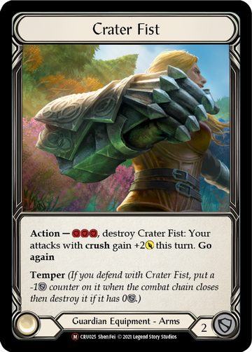 Crater Fist (Rainbow Foil) [CRU025-RF] Unlimited Rainbow Foil - Duel Kingdom