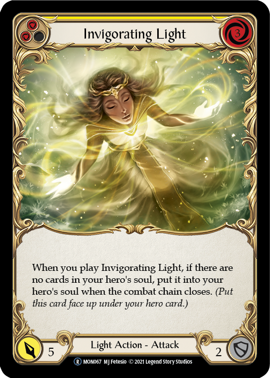 Invigorating Light (Yellow) [U-MON067] Unlimited Normal - Duel Kingdom