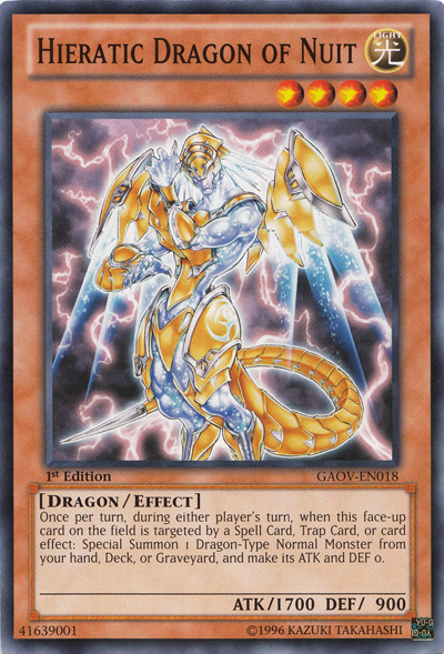 Hieratic Dragon of Nuit [GAOV-EN018] Common - Duel Kingdom