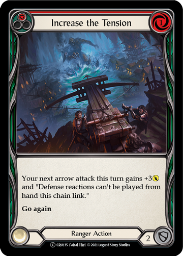 Increase the Tension (Red) (Rainbow Foil) [CRU135-RF] Unlimited Rainbow Foil - Duel Kingdom