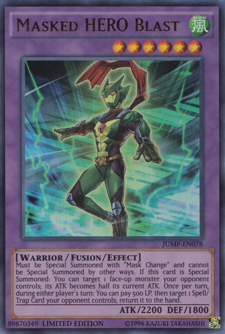 Masked HERO Blast [JUMP-EN078] Ultra Rare - Duel Kingdom