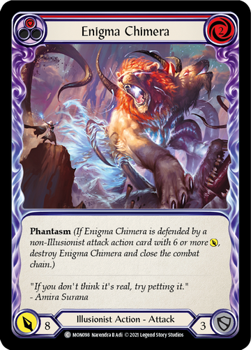 Enigma Chimera (Red) [MON098] 1st Edition Normal - Duel Kingdom