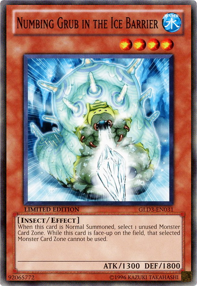 Numbing Grub in the Ice Barrier [GLD3-EN031] Common - Duel Kingdom