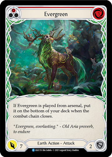 Evergreen (Red) [ELE119] 1st Edition Normal - Duel Kingdom