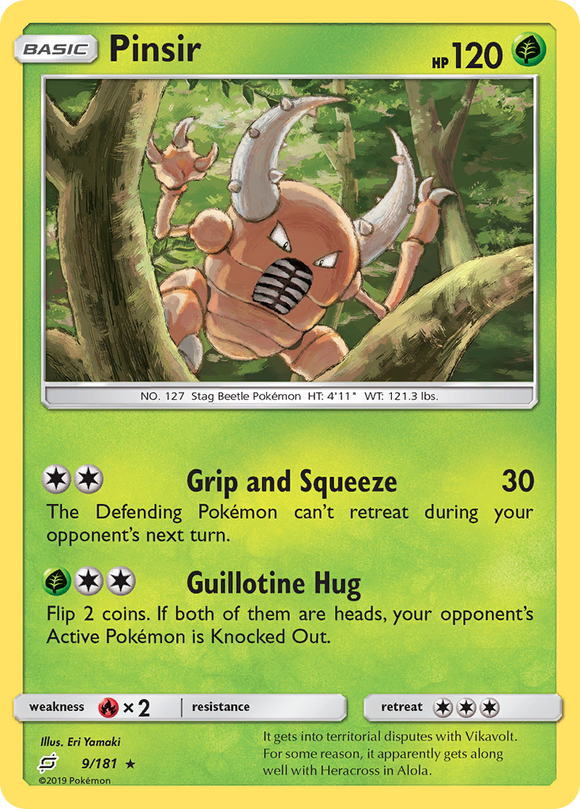 Pinsir (9/181) [Sun & Moon: Team Up] - Duel Kingdom