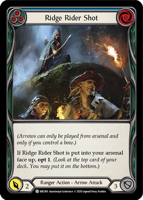 Ridge Rider Shot (Blue) [ARC065] Unlimited Rainbow Foil - Duel Kingdom