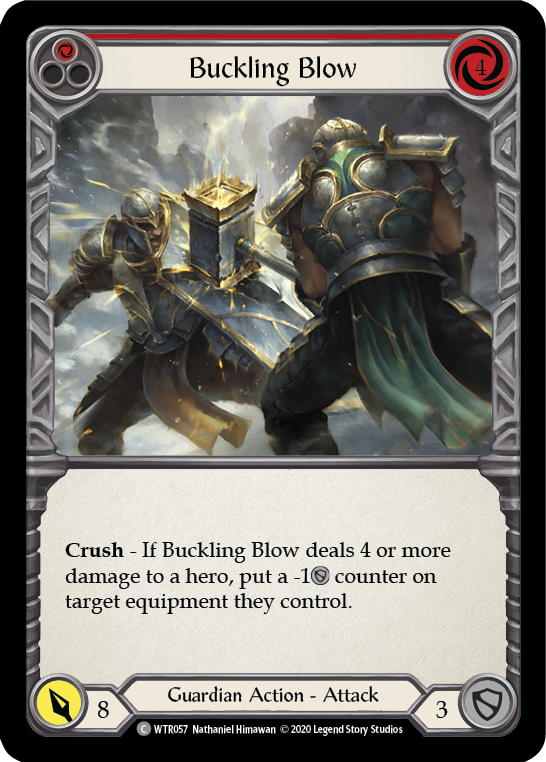 Buckling Blow (Red) [WTR057] Unlimited Rainbow Foil - Duel Kingdom