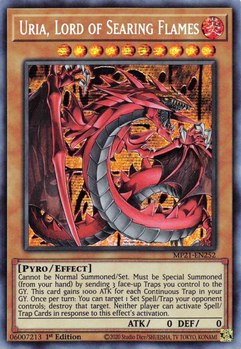 Uria, Lord of Searing Flames [MP21-EN252] Prismatic Secret Rare - Duel Kingdom