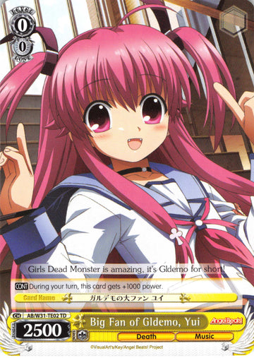 Big Fan of Gldemo, Yui (AB/W31-TE02 TD) [Angel Beats! Re:Edit]