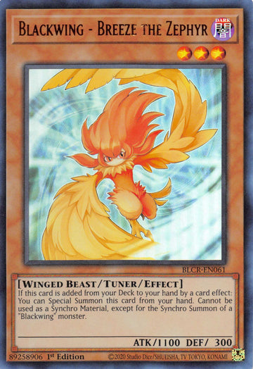 Blackwing - Breeze the Zephyr [BLCR-EN061] Ultra Rare