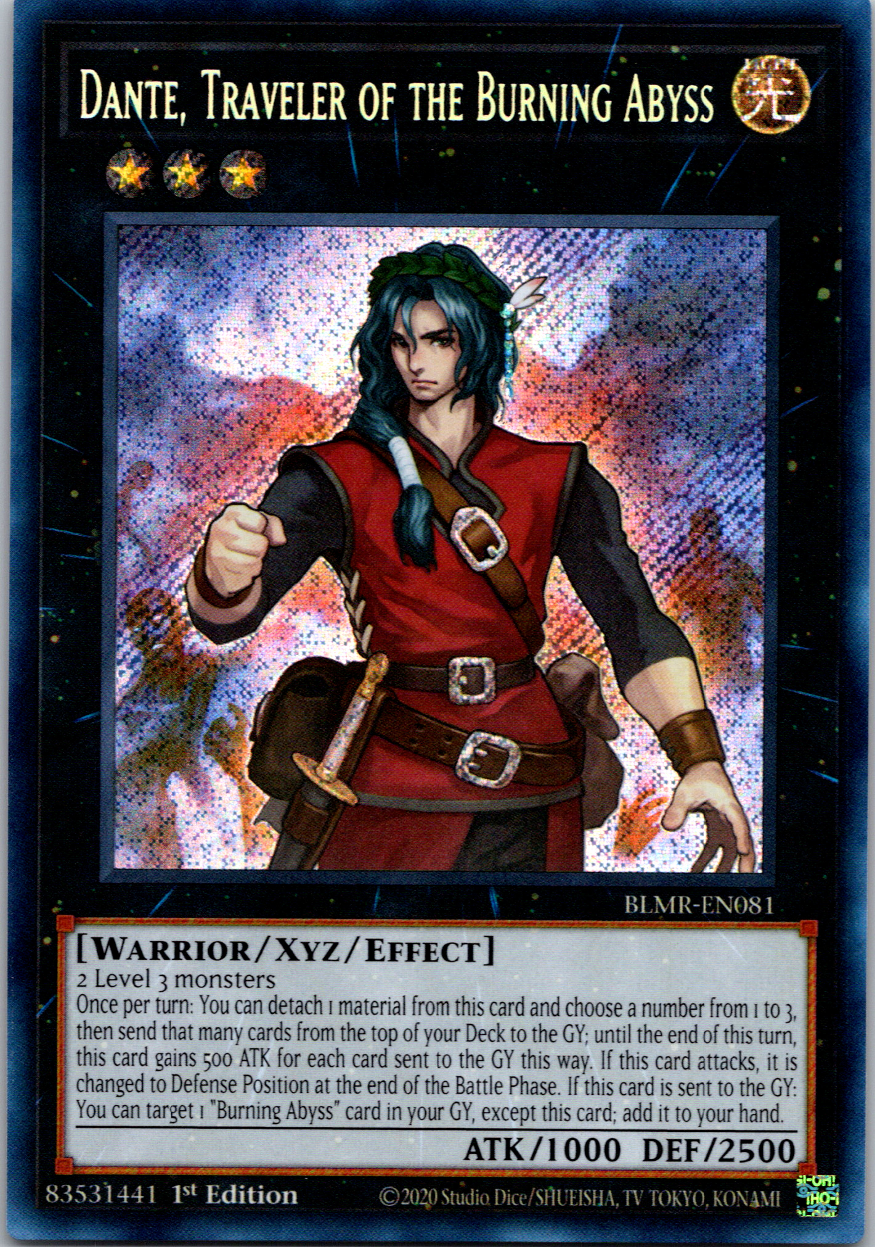 Dante, Traveler of the Burning Abyss [BLMR-EN081] Secret Rare