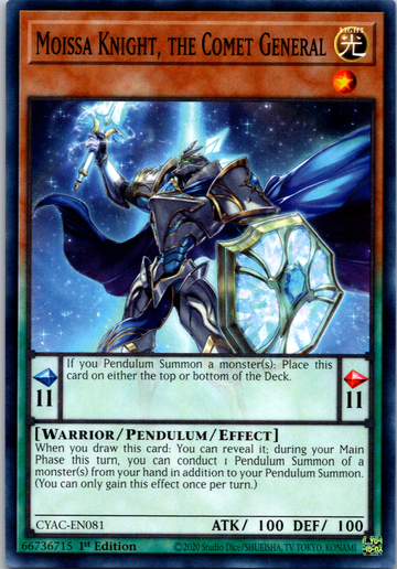 Moissa Knight, the Comet General [CYAC-EN081] Common