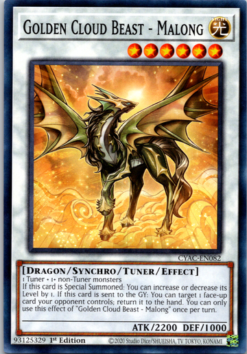 Golden Cloud Beast - Malong [CYAC-EN082] Common