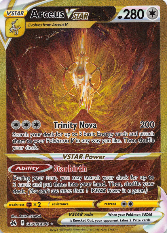 Arceus VSTAR (GG70/GG70) (Secret) [Sword & Shield: Crown Zenith]