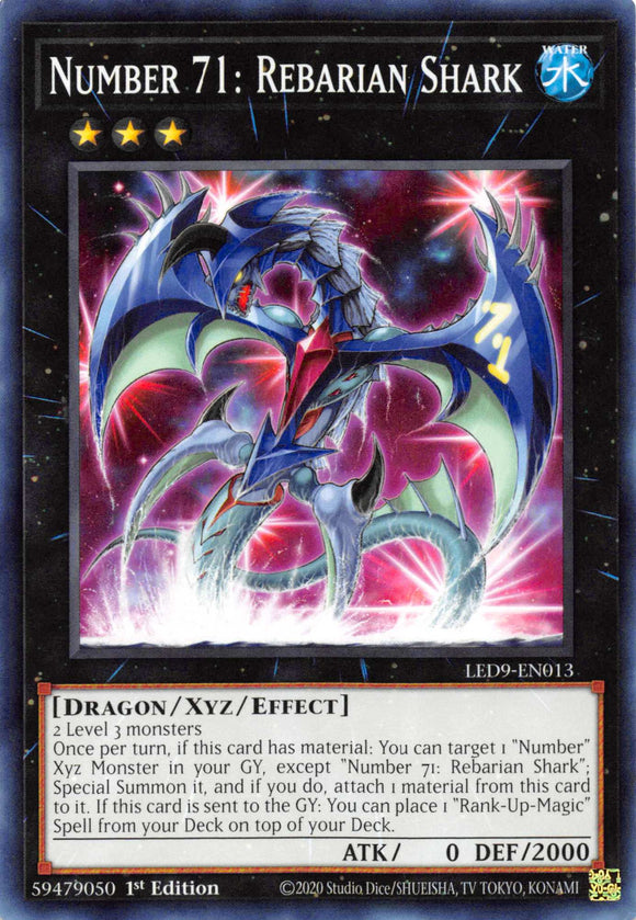 Number 71: Rebarian Shark [LED9-EN013] Common