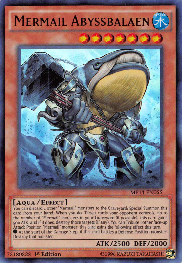 Mermail Abyssbalaen [MP14-EN055] Ultra Rare
