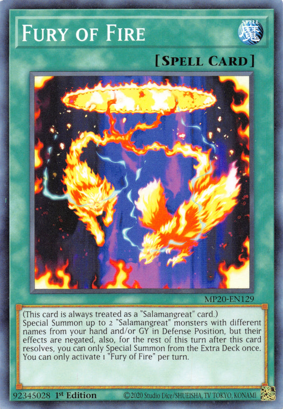 Fury of Fire [MP20-EN129] Common