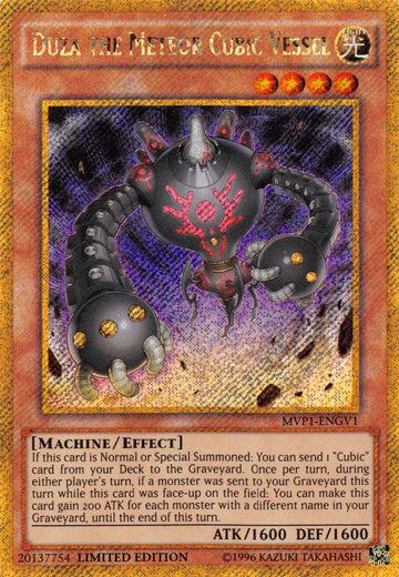 Duza the Meteor Cubic Vessel [MVP1-ENGV1] Gold Secret Rare