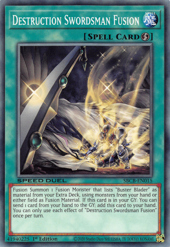 Destruction Swordsman Fusion [SBCB-EN015] Common - Duel Kingdom