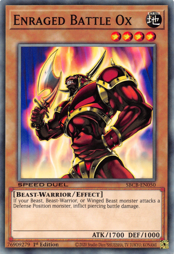 Enraged Battle Ox [SBCB-EN050] Common - Duel Kingdom