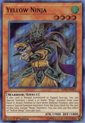 Yellow Ninja [SHVA-EN012] Super Rare
