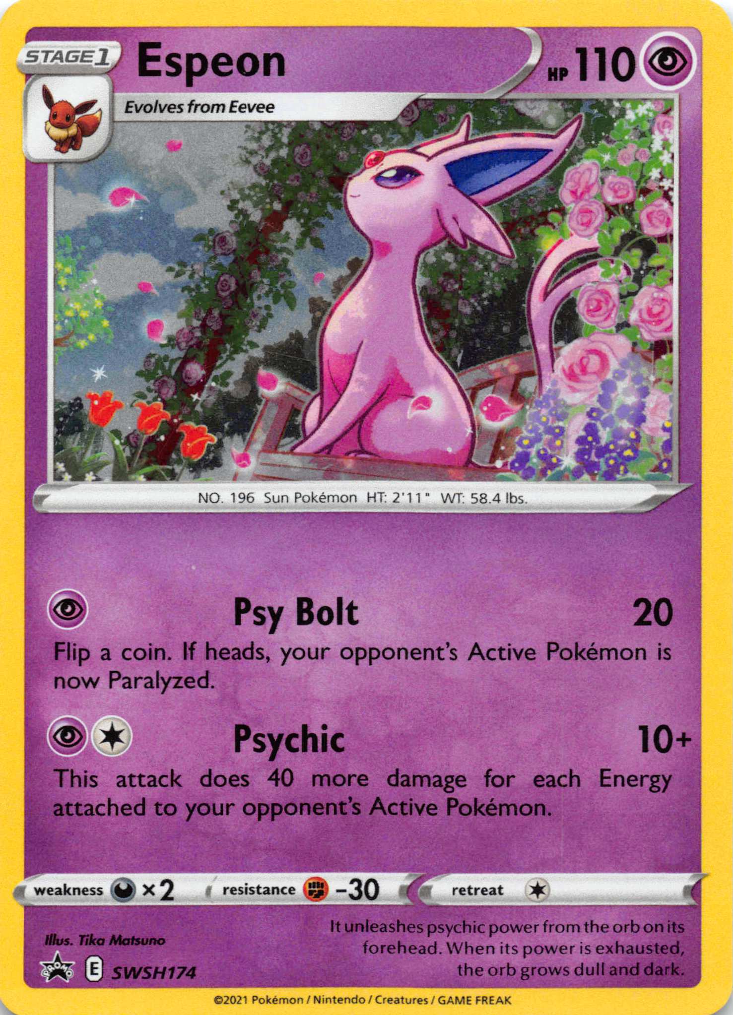 Espeon (SWSH174) [Sword & Shield: Black Star Promos]