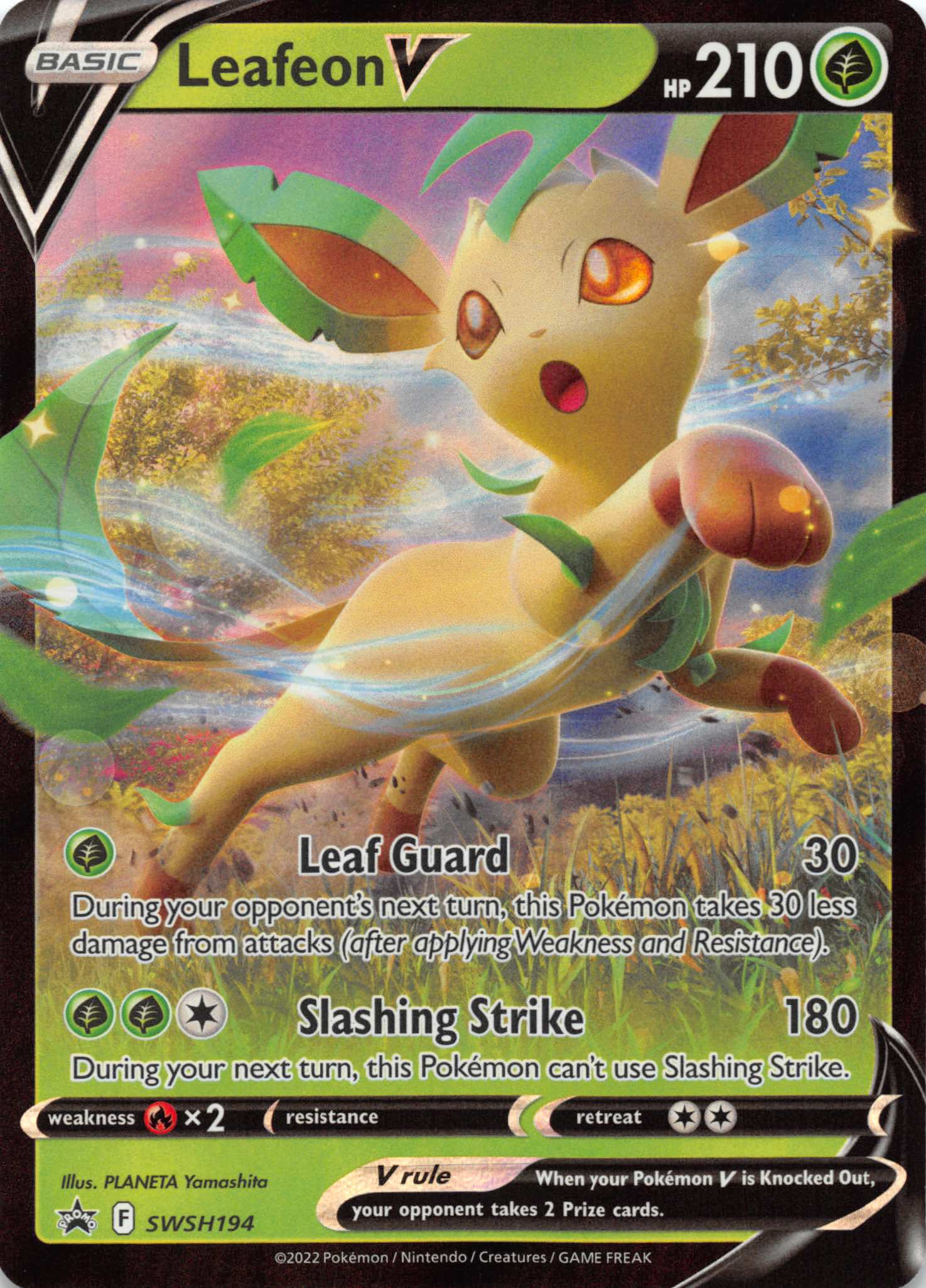 Leafeon V (SWSH194) [Sword & Shield: Black Star Promos]