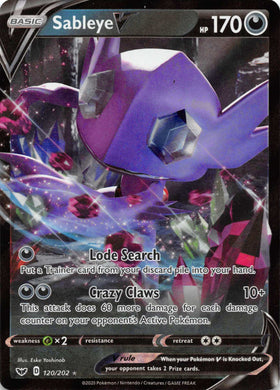 Sableye V (120/202) [SWSH01: Sword & Shield Base Set]
