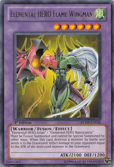Elemental HERO Flame Wingman [RYMP-EN016] Rare - Duel Kingdom