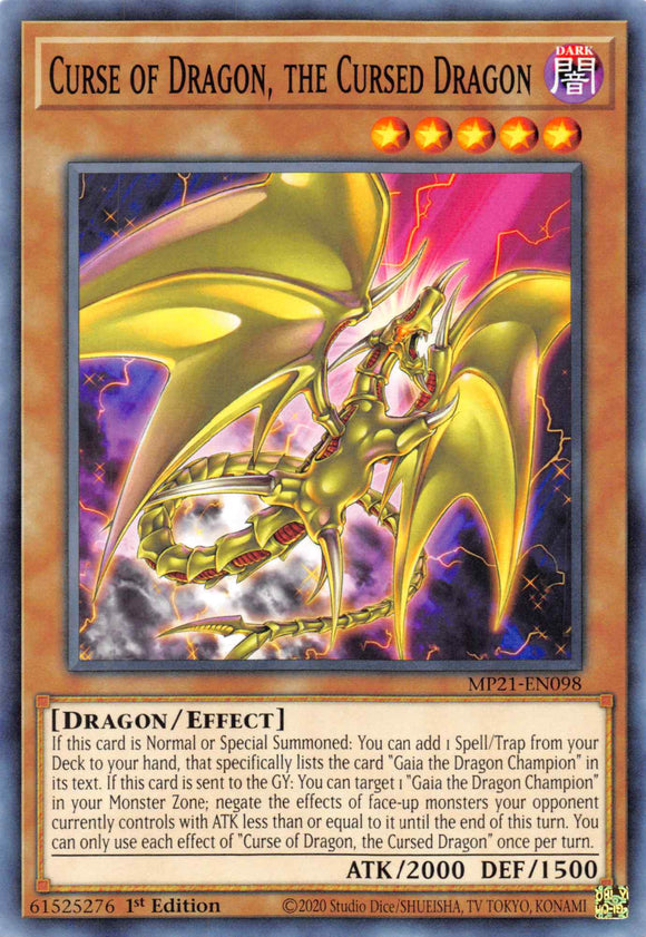 Curse of Dragon, the Cursed Dragon [MP21-EN098] Common - Duel Kingdom