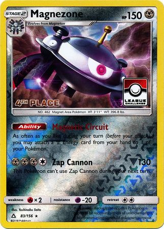 Magnezone (83/156) (League Promo 4th Place) [Sun & Moon: Ultra Prism] - Duel Kingdom