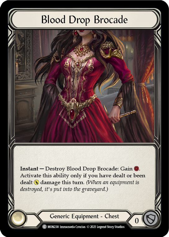 Blood Drop Brocade (Cold Foil) [MON238-CF] 1st Edition Cold Foil - Duel Kingdom