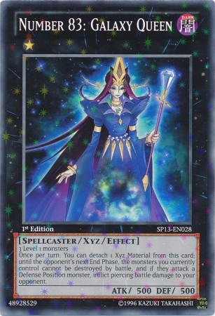 Number 83: Galaxy Queen [SP13-EN028] Starfoil Rare - Duel Kingdom