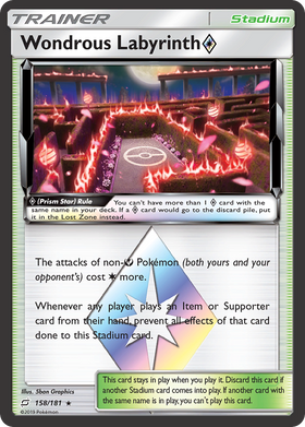 Wondrous Labyrinth (Prism Star) (158/181) [Sun & Moon: Team Up] - Duel Kingdom