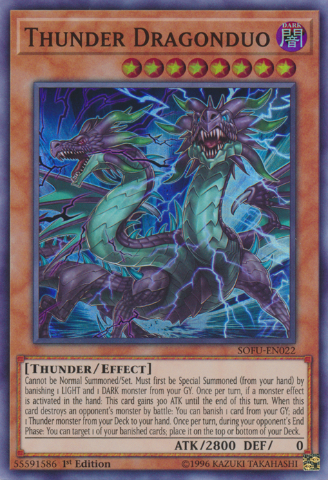 Thunder Dragonduo [SOFU-EN022] Super Rare - Duel Kingdom