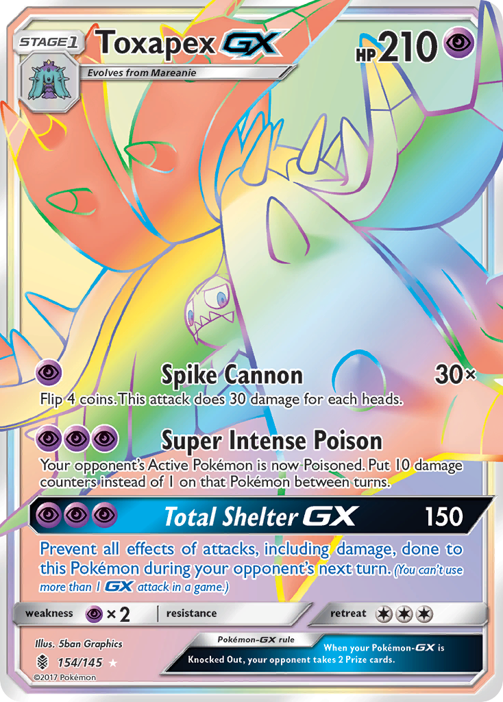 Toxapex GX (154/145) [Sun & Moon: Guardians Rising] - Duel Kingdom