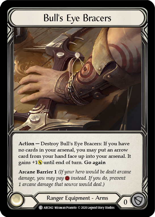 Bull's Eye Bracers [ARC042] Unlimited Rainbow Foil - Duel Kingdom