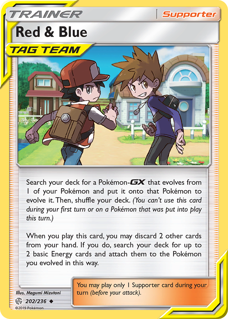 Red & Blue (202/236) [Sun & Moon: Cosmic Eclipse] - Duel Kingdom