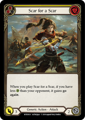 Scar for a Scar (Yellow) [WTR192-C] Alpha Print Normal - Duel Kingdom