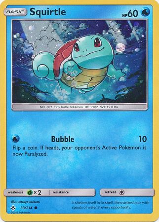 Squirtle (33/214) (Premium Collection Promo) [Sun & Moon: Unbroken Bonds] - Duel Kingdom