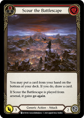 Scour the Battlescape (Red) [WTR194] Unlimited Rainbow Foil - Duel Kingdom
