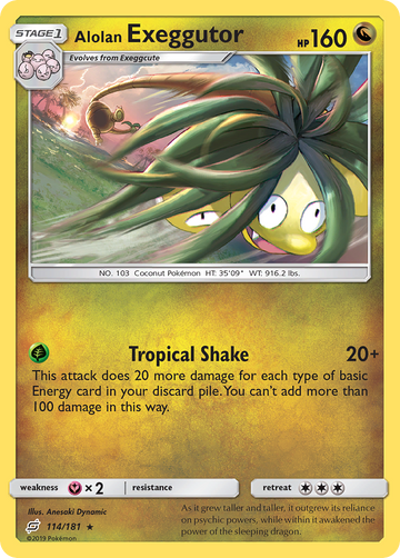 Alolan Exeggutor (114/181) [Sun & Moon: Team Up] - Duel Kingdom