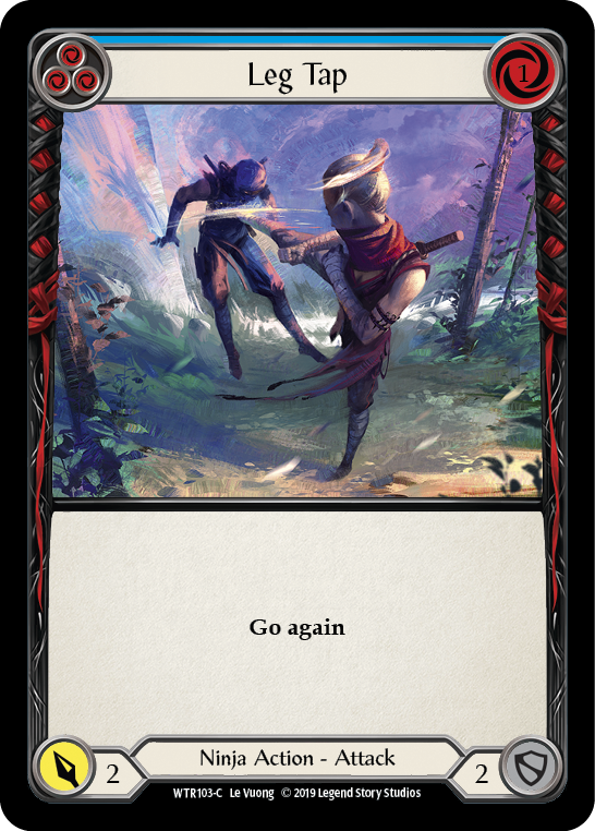 Leg Tap (Blue) [WTR103-C] Alpha Print Normal - Duel Kingdom