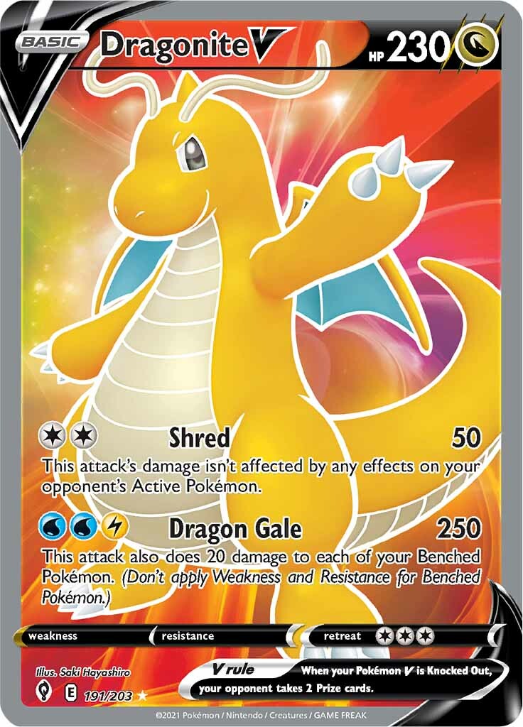 Dragonite V (191/203) [Sword & Shield: Evolving Skies] - Duel Kingdom