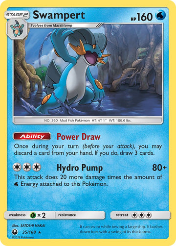 Swampert - 35/168 (SM Celestial Storm) [035/168] [Deck Exclusives] Holofoil