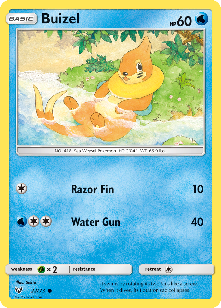 Buizel (22/73) [Sun & Moon: Shining Legends] - Duel Kingdom