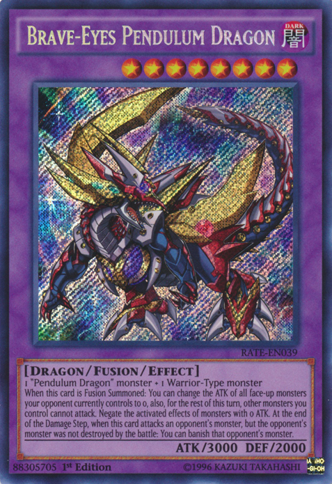 Brave-Eyes Pendulum Dragon [RATE-EN039] Secret Rare - Duel Kingdom
