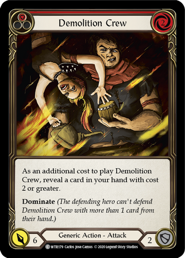 Demolition Crew (Red) [WTR179] Unlimited Rainbow Foil - Duel Kingdom